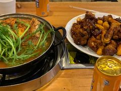 土豆排骨火锅-喇喇排骨火锅·传统韩式脊骨汤(望京西园总店)