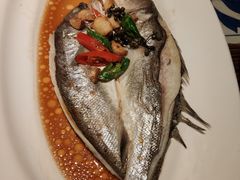 葱椒鲈鱼-绿茶餐厅(布吉万象汇店)