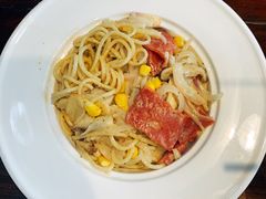 奶油培根意面-品乐比萨西餐厅