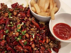 经典辣子鸡配大薯条-眉州东坡(通州店)