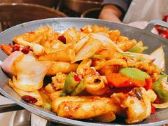 干锅鱿鱼年糕-阿胖龙虾(罍街店)