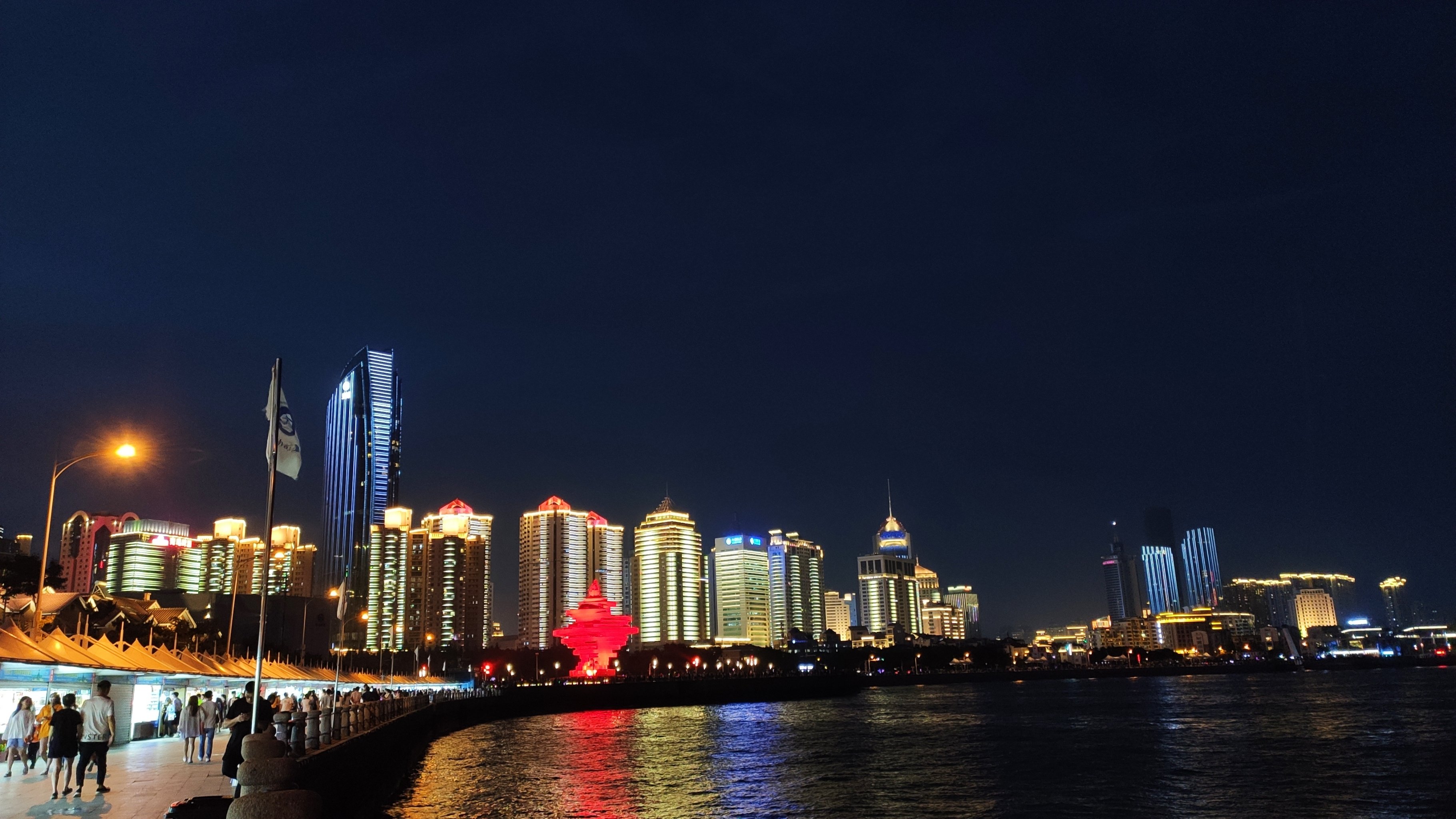 大海夜景真实图片