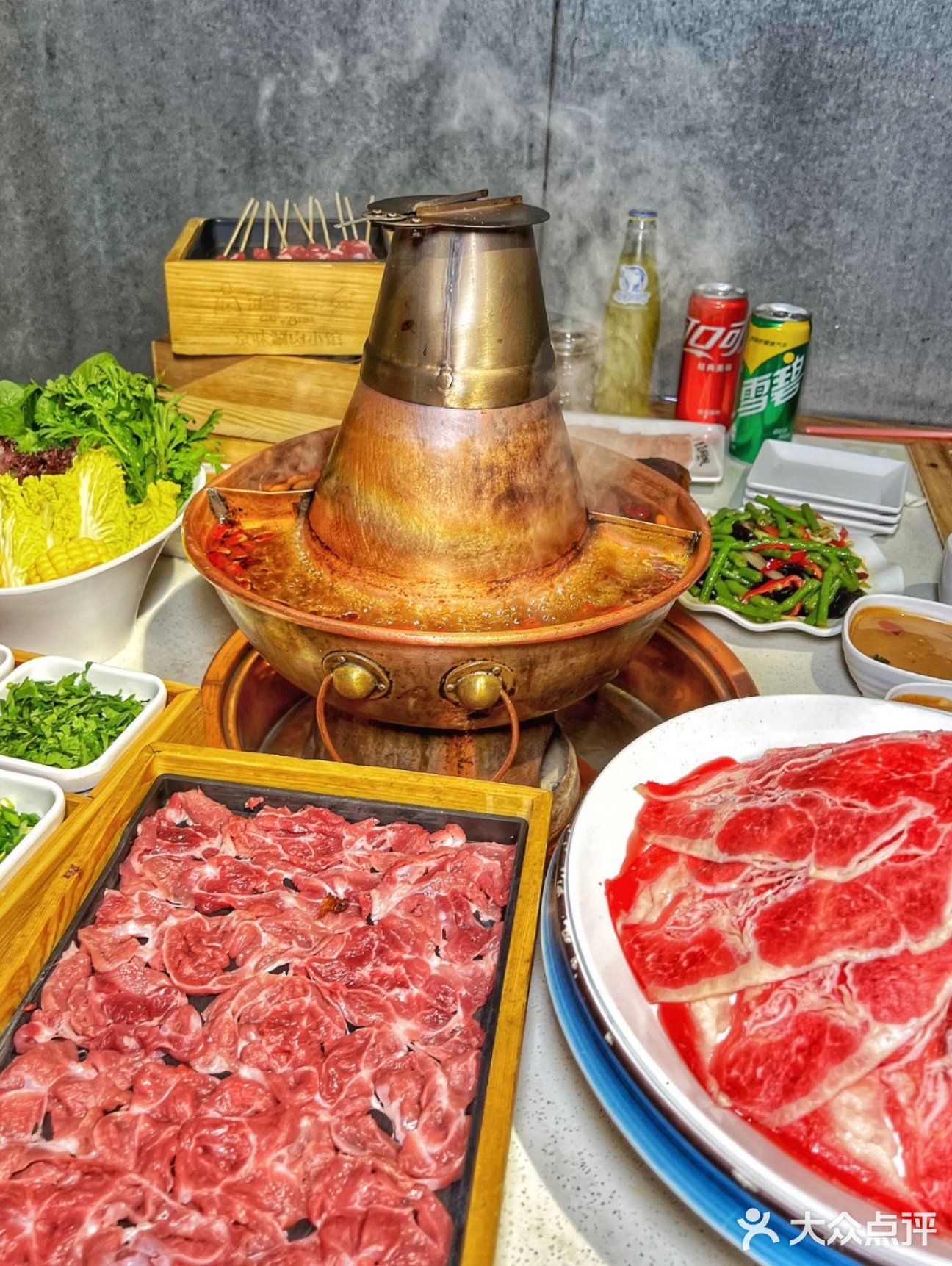 北京美食探店[调皮]去古铜吃铜锅涮肉