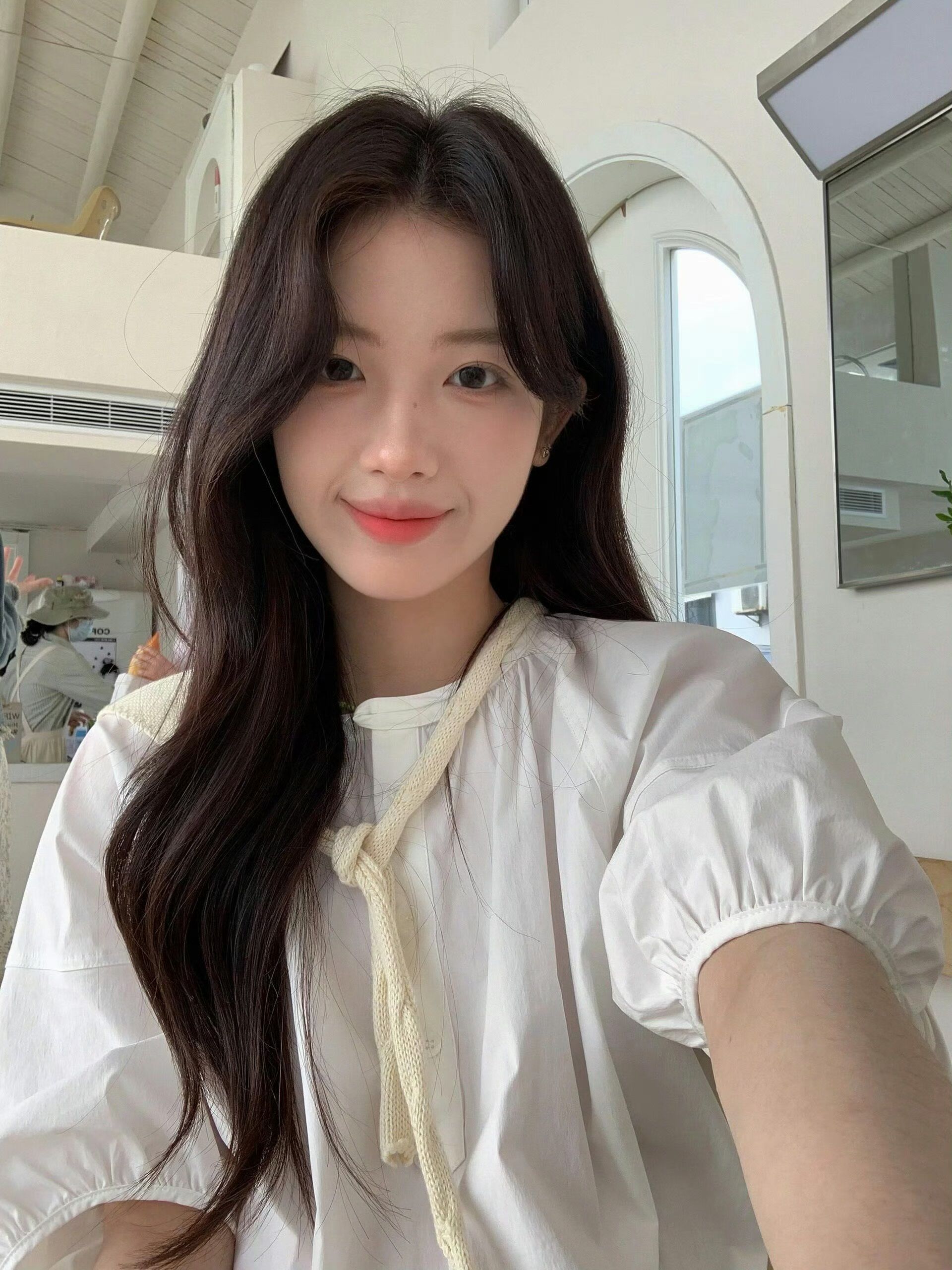 圆脸发型推荐 女生中长发发型 甜美发型