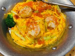 爆爆蟹子虾仁滑蛋饭-明记·茶餐厅(三迪欣天地店)