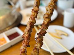 电烤巨无霸羊肉串-海味当家·蒸锅海鲜(星海公园店)