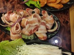 石烤五花肉-神火源炭火烤肉火锅店(西塘店)