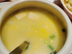 鸡汤小白菜煮榆林豆腐-西贝(上海新梅广场店)