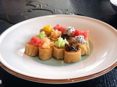 满园春色水果咯吱-柒园·三十年创意杭帮菜(龙湖滨江天街店)