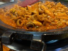 八爪鱼微辣-红辣椒八爪鱼特色韩国料理