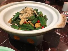 干菜肉末炒秋葵-新白鹿餐厅(爱琴海购物中心店)