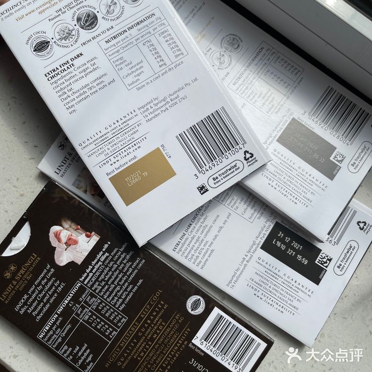 喜欢的巧克力 瑞士莲 lindt