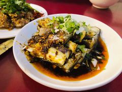 拌茄子-百年粉蒸牛肉