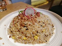 松茸什菌炒饭·金玉满堂-汝是素•文创素食馆(金月湾店)