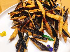 回味干烹紫茄条-观宴中餐厅