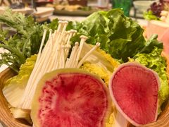 综合蔬菜拼盘-椰子不语 椰子鸡火锅(淮海店)