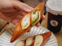 抹茶碱水包-北羽爱面包·咖啡·甜点·下午茶(艺博店)