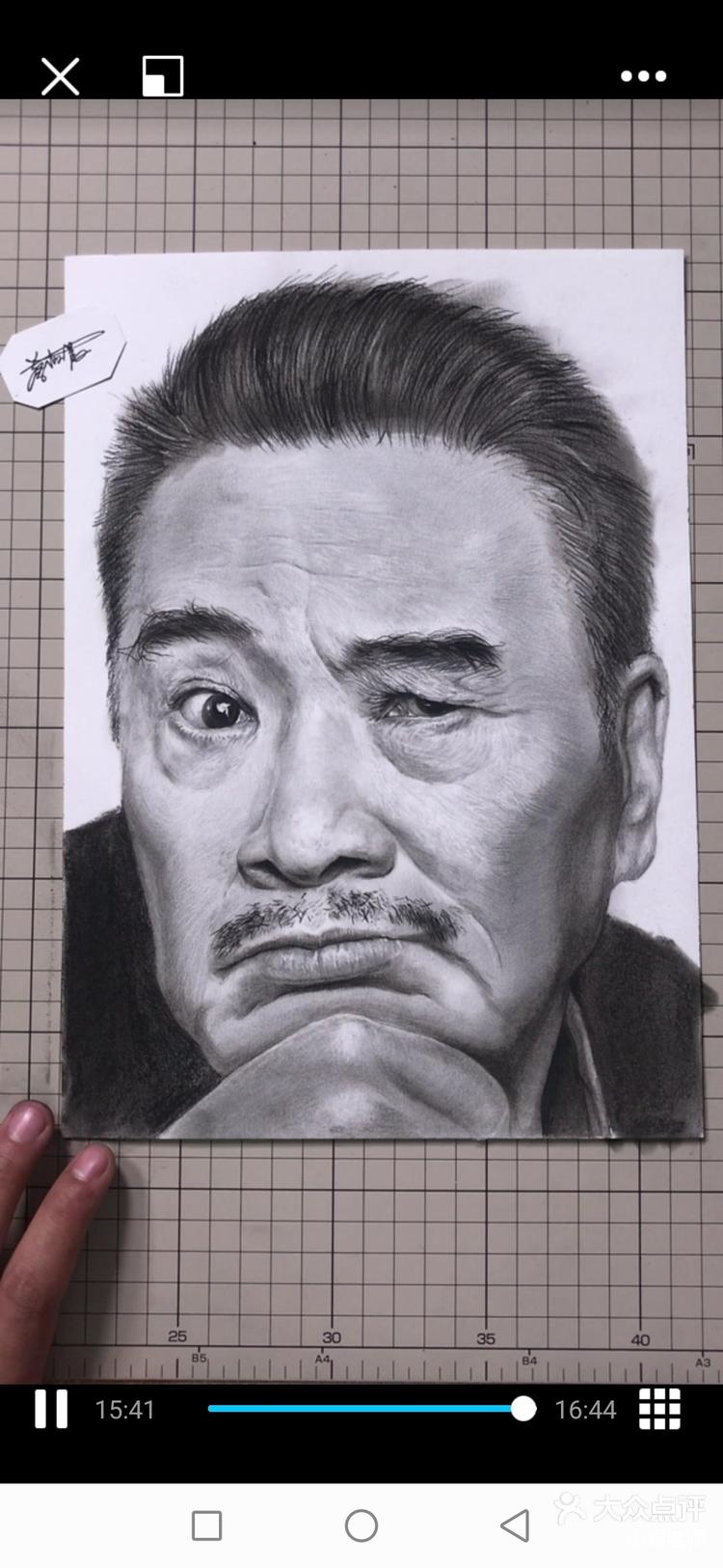 素描头像吴孟达