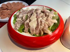 手工滑肉片-爱你您·自家鱼塘·活水喷泉鱼火锅(八里店)