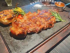 果木碳烤澳洲安格斯西冷牛排-九月里.自由花园餐厅