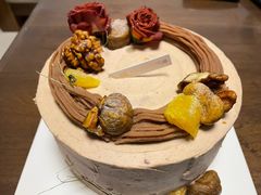 栗子蛋糕-山与蓝·轻糖鲜果蛋糕(勒泰店)