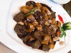 牛肉粒炒年糕-欣旺·迎宾楼·百年无锡菜