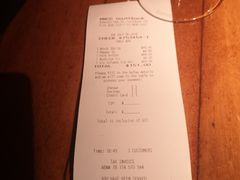 账单-The Meat & Wine Co Southbank(南岸店)