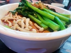 白灼菌菇菜心-新白鹿餐厅(虹桥南丰城店)