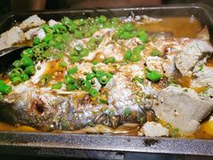 鲜青椒烤鱼-探鱼·鲜青椒爽麻烤鱼(银泰城店)