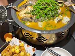 鲜青椒葱葱味烤鱼-探鱼·鲜青椒爽麻烤鱼(北京路天河城店)