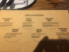 菜单-Goose Island Brewhouse鹅岛精酿啤酒餐厅