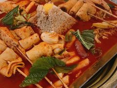 鱼饼火山炒年糕-包装马车·韩国料理·포장마차