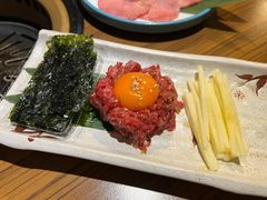 生拌牛肉-炼火烤肉店