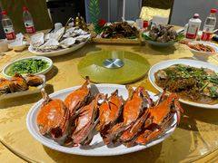 葱姜炒梭子蟹-丁字口海鲜热炒·烧烤大排档