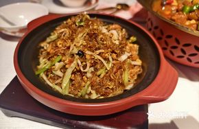 Golden Crab Roe Meat Sauce with Glass Noodles