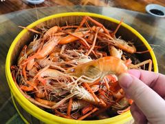 笼子蒸河虾-百里鲜(羚羊峡古栈道森林公园店)