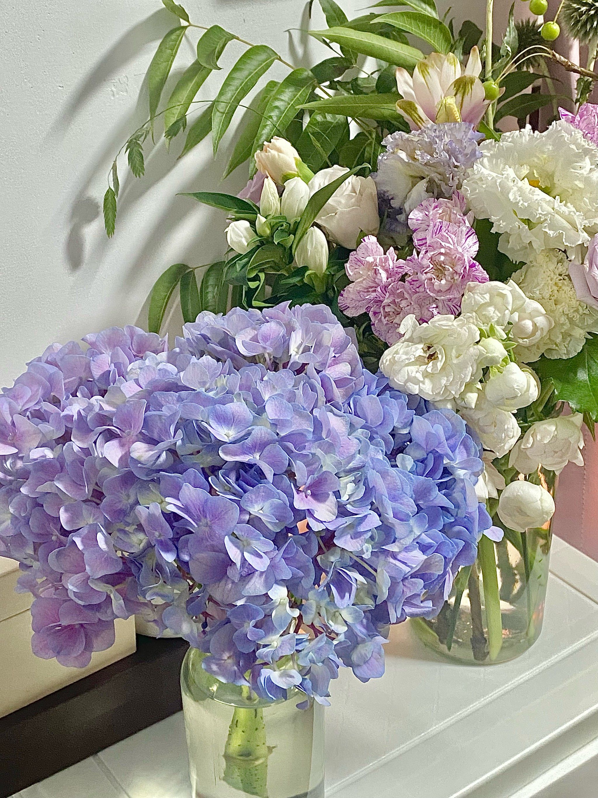 家里新鲜花摆