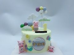 -卡比儿童蛋糕·心意定制·低脂零卡糖动物奶油FancyBALLOON(滨海店)