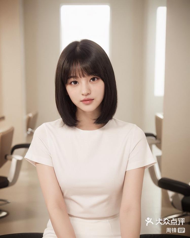 初恋短发减龄披肩