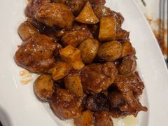 蒜子口蘑牛肉粒-燕春楼(海河华鼎店)