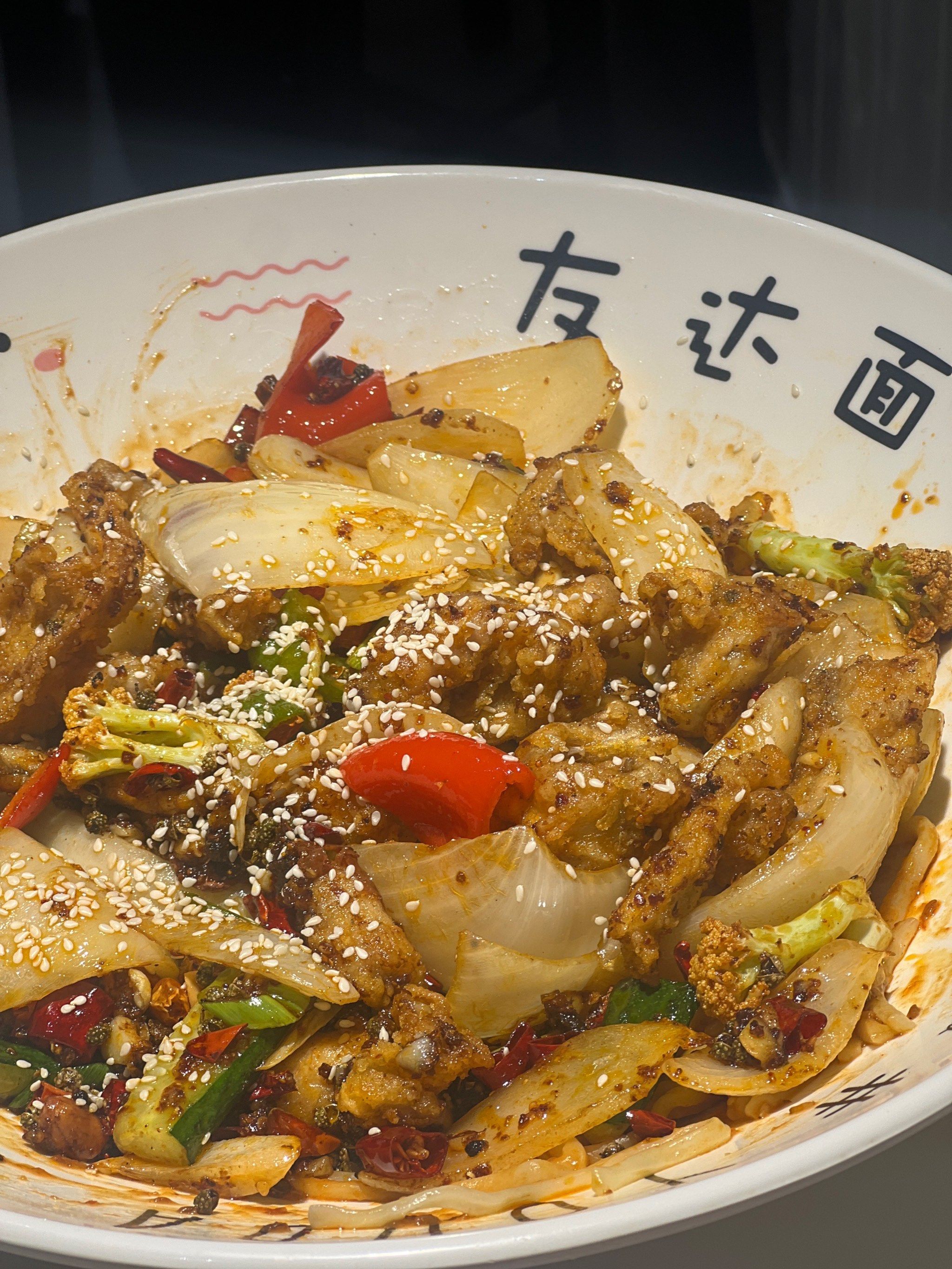 友达面馆之牛蛙干拌面