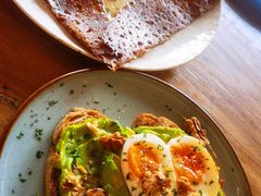 鸡蛋蘑菇熏肉荞麦可丽饼-RAC BAR(安福路店)