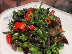 陕南木耳拌油菜苔-老兰家传统烧烤炒菜泡馍(小南门店)