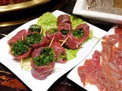 香菜牛肉-巴蜀大宅门火锅(北大街店)