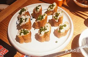 Crispy Fish Mousse with Fried Dough Stick