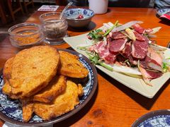 炸鸡蛋馒头片-赵胖炙子烤肉&深夜酒馆(簋街店)
