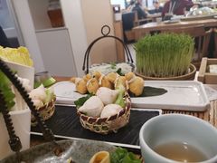 手剪豌豆苗-云渔堂蒸汽石锅鱼(万达店)