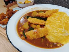 炸虾排咖喱蛋包饭-池奈·咖喱蛋包饭(熙地港店)