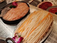 鸭肠毛肚双拼-朱光玉火锅馆(龙阳广场店)