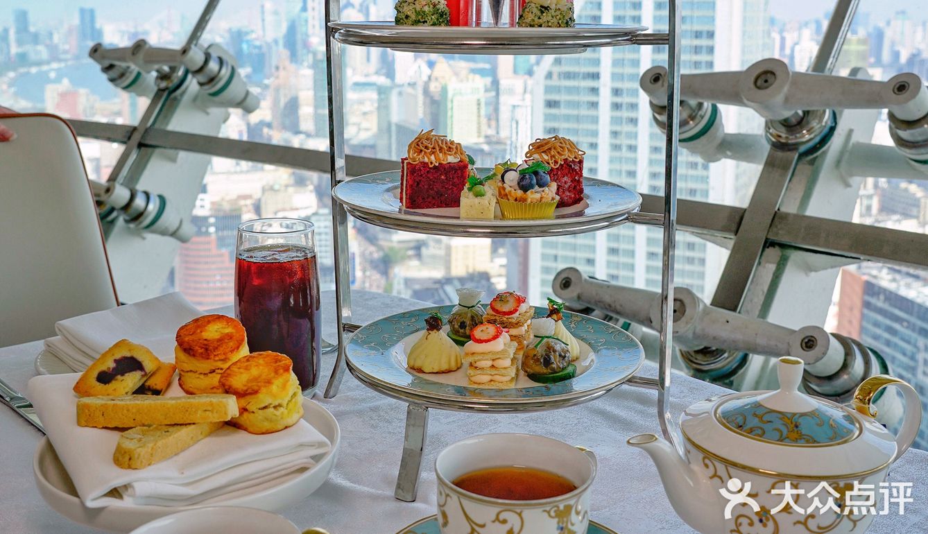 🍰 45层云端直面三件套，春日下午茶必打卡‼️